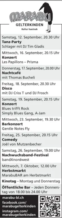 Inserat: Nachwuchsband-Festival