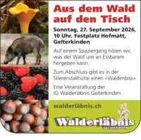 Inserat: «Walderläbnis»