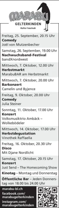 Inserat: Comedy