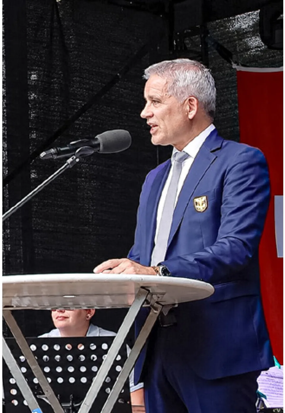 Sympathischer Auftritt: Beat Jans bei seiner Rede.