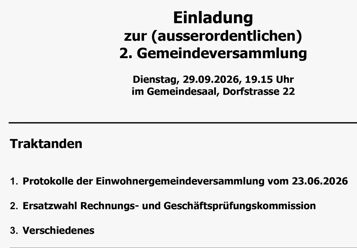 Bild zum Beitrag: Ausserordentlich